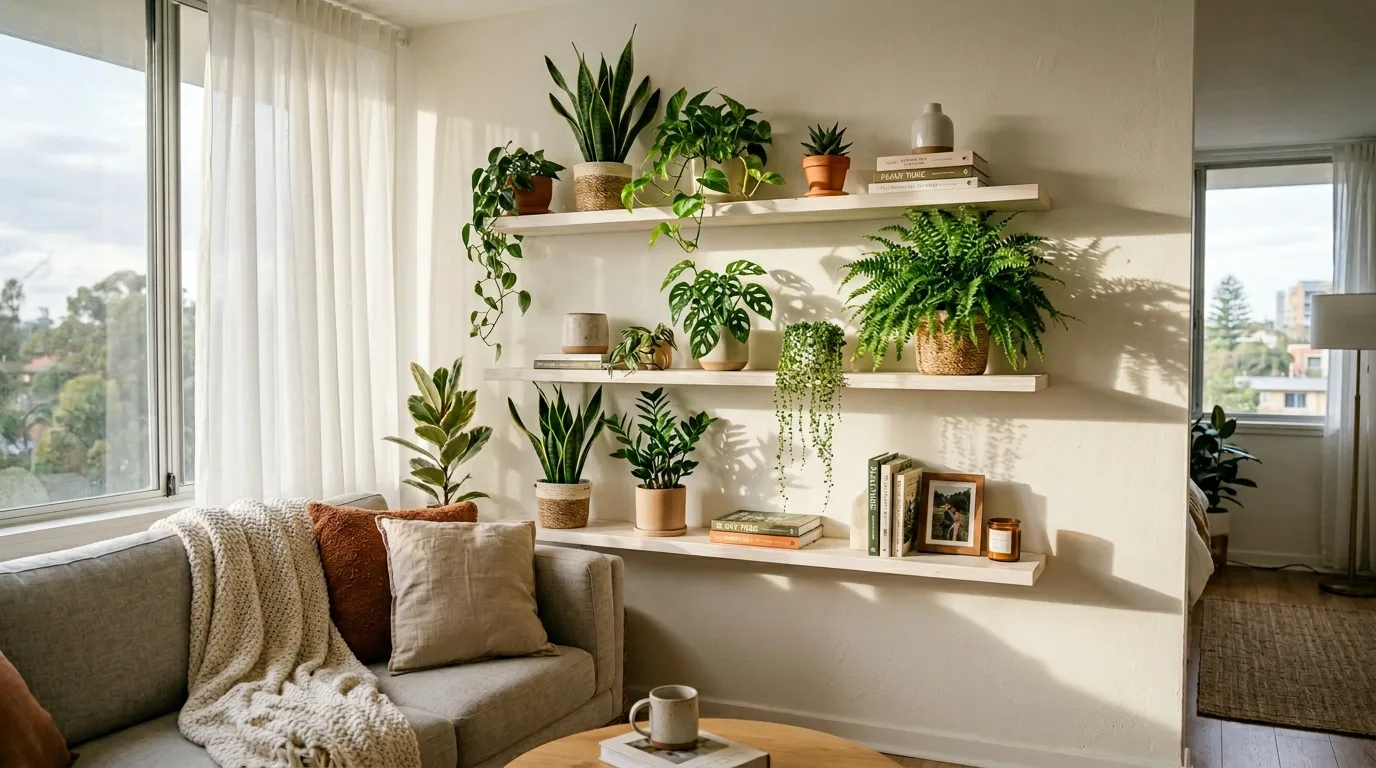 Window Shelf for Herbs and Small Greenery